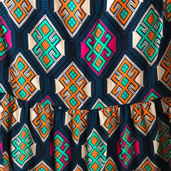 Geometric Empire Waist Dress - Picture 2 of 5